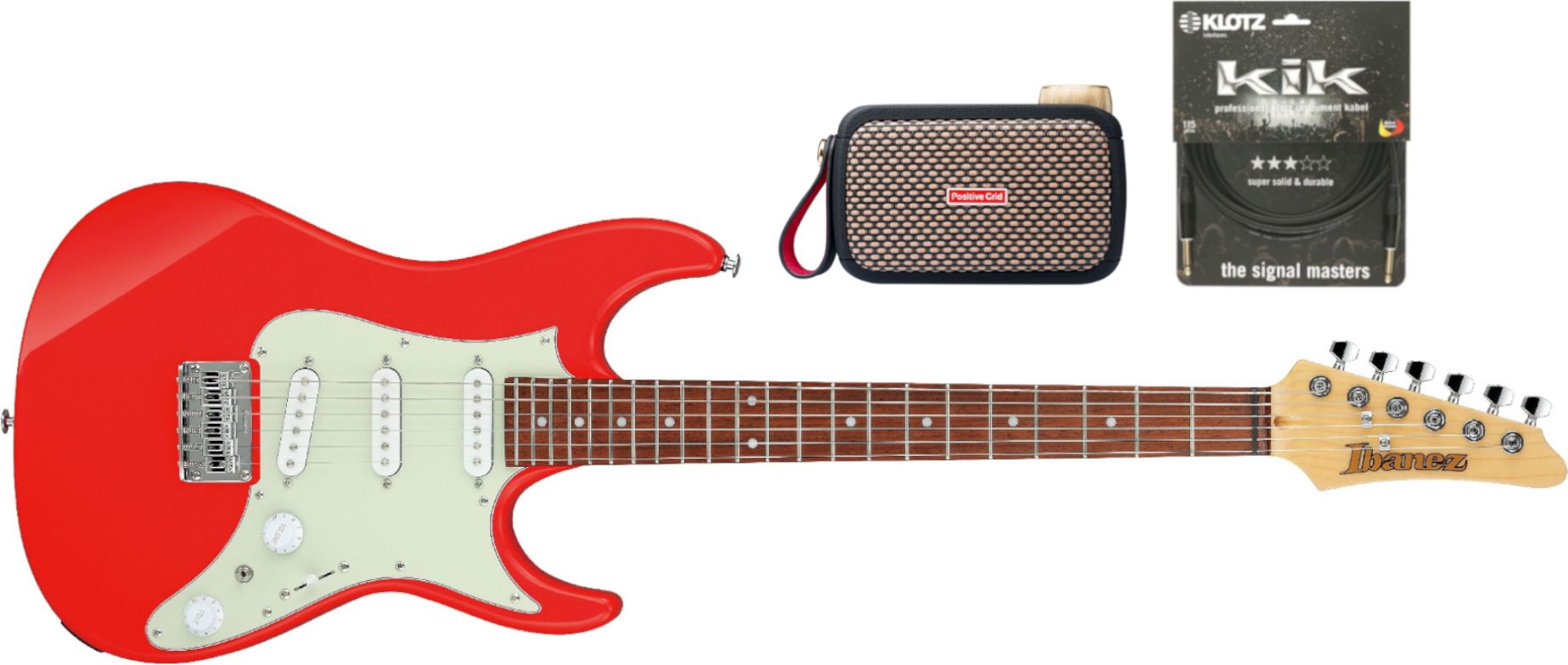 Ibanez AZES 31-VM Vermillion Positive Grid Go Set