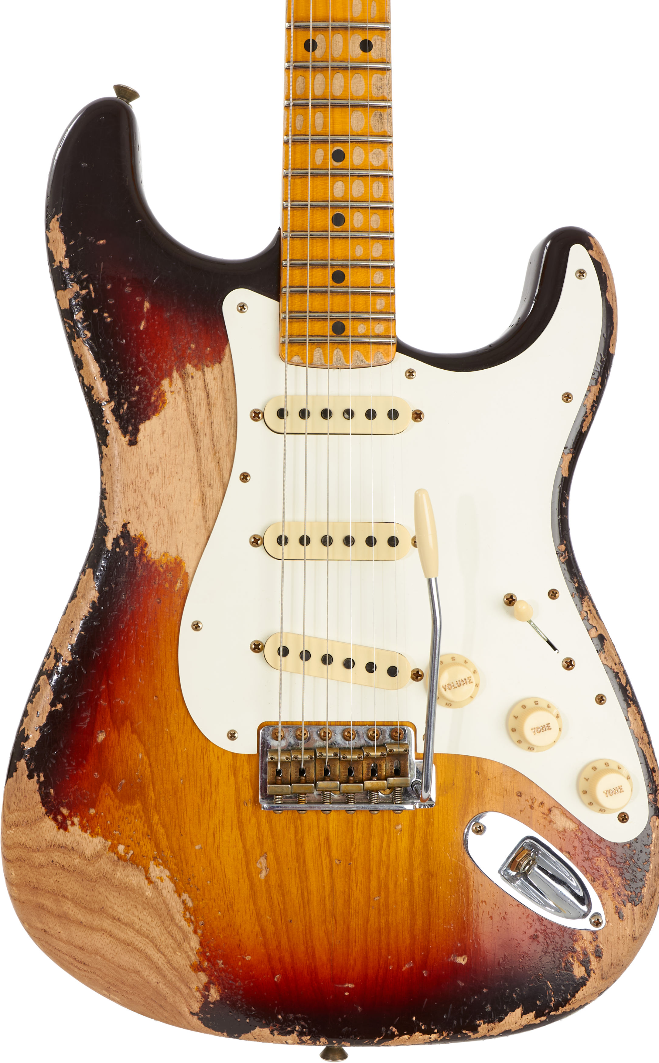 Fender Custom Shop Red Hot Stratocaster Super Heavy Relic Faded Chocolate 3-Color Sunburst Limited Edition – Bild 3