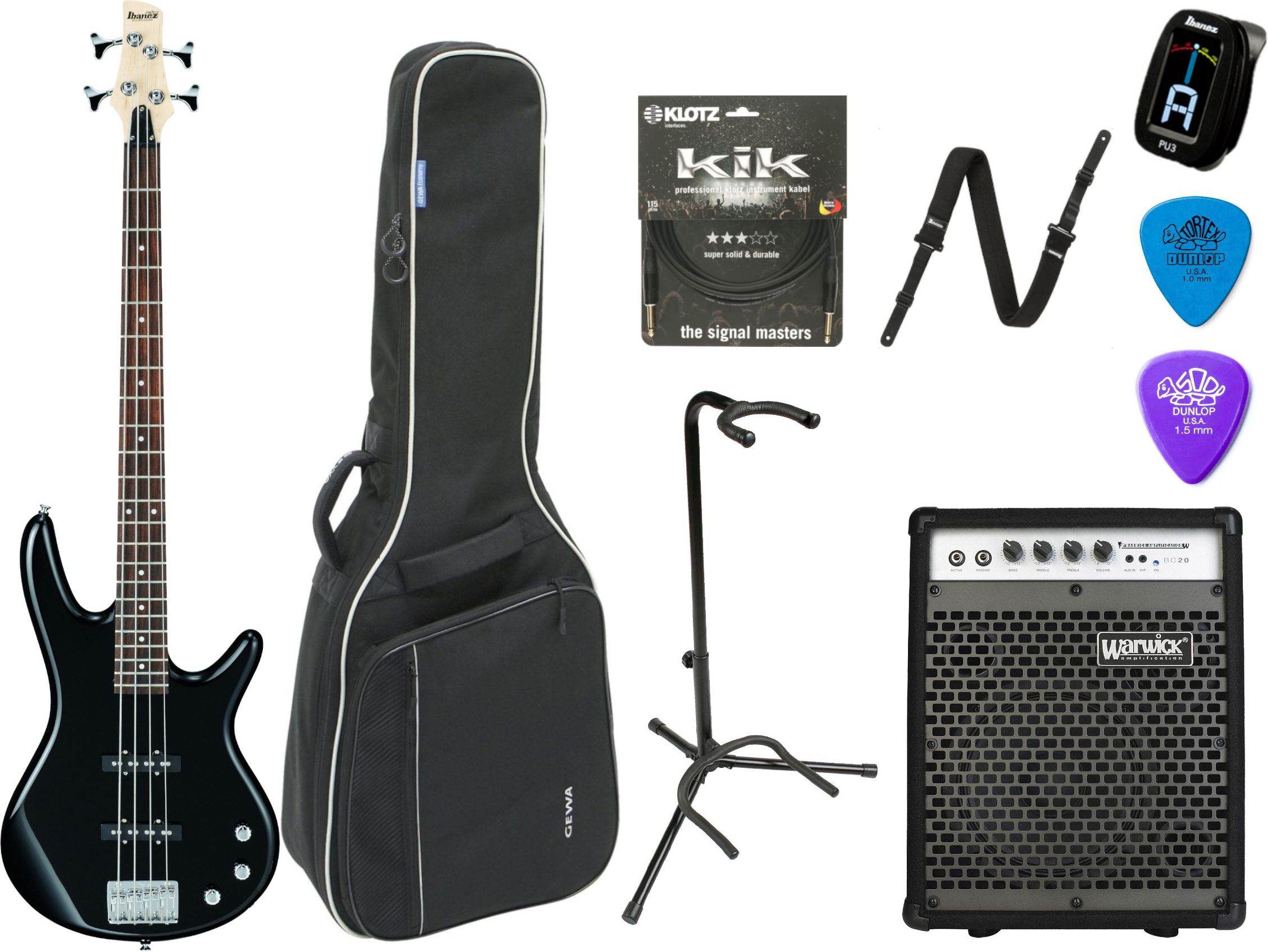 Ibanez GSR180-BK Black Bass Starterset