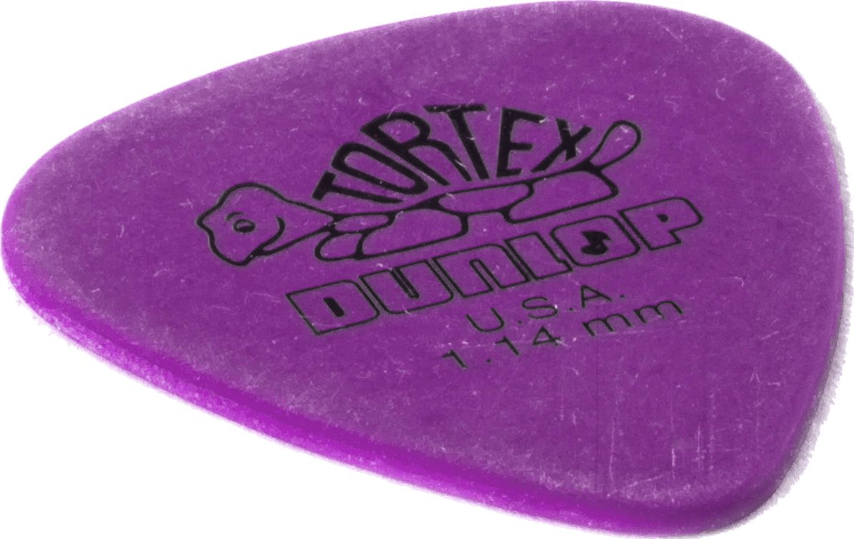 Dunlop Tortex Plektren 1,14mm lila 418P114 12er Pack – Bild 4