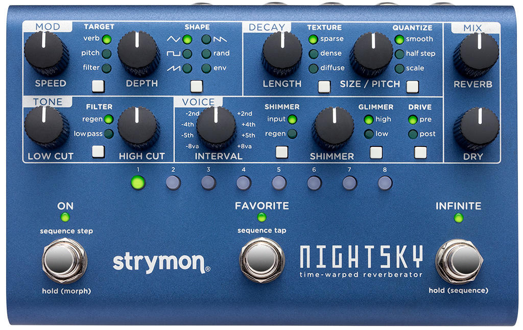 Strymon NightSky Reverberator Pedal