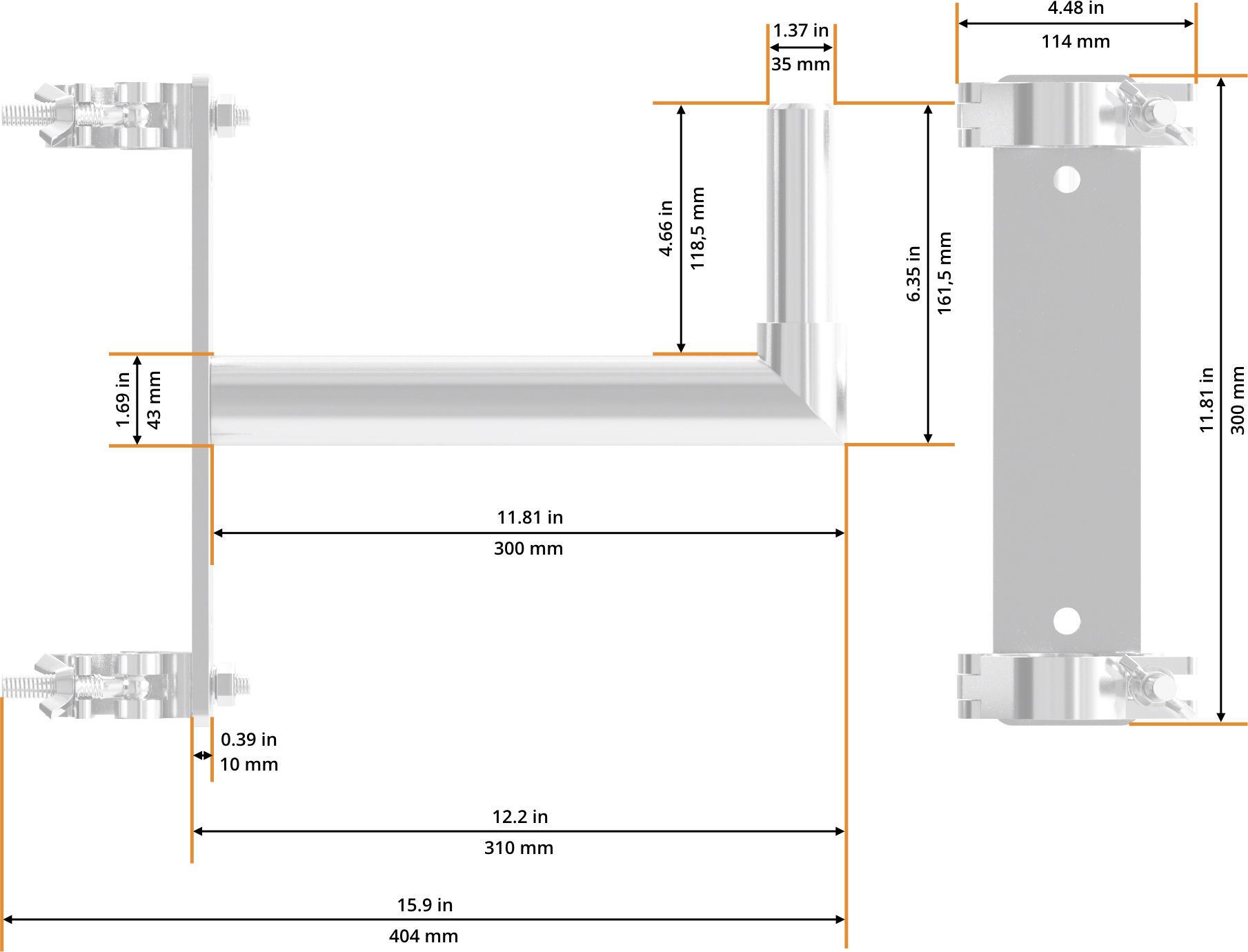 Global Truss Lautsprecherhalterung für F31-F45