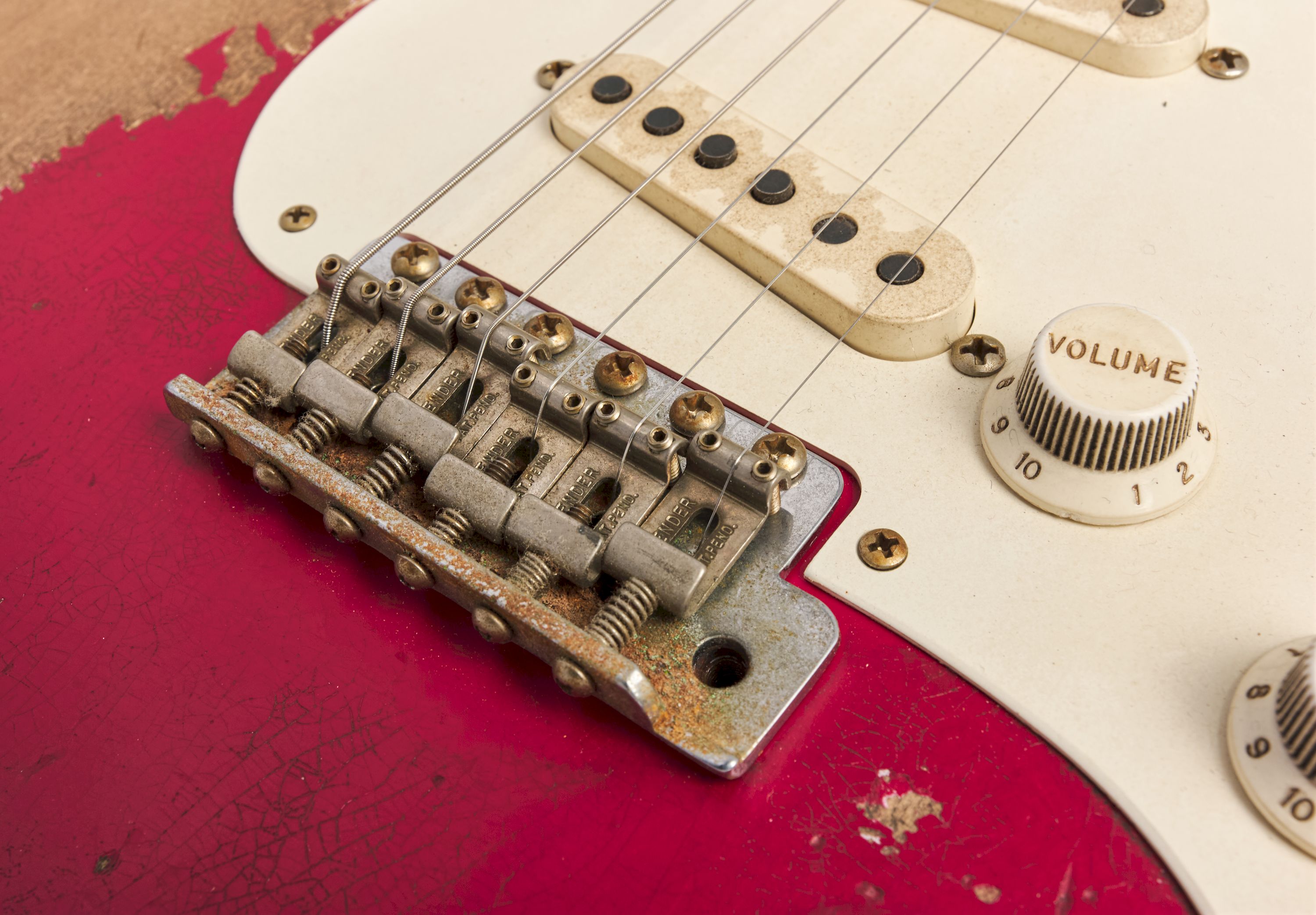 Fender Custom Shop 1957 Stratocaster Ultimate Relic Torino Red, Masterbuilt by Kyle McMillin – Bild 10