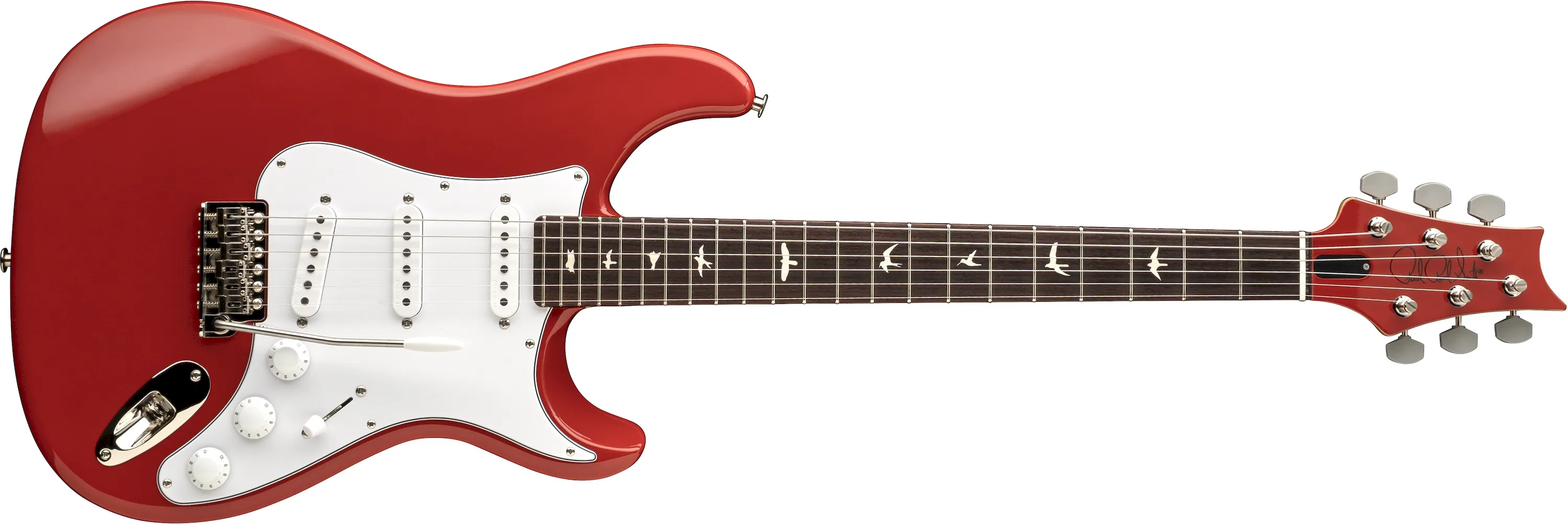 PRS John Mayer Silver Sky Defender Portofino Red
