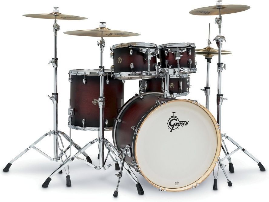 Gretsch GR804.071 Catalina Maple Shell Pack - Satin Deep Cherry Burst (10"/12"/16"/22"/14 "x6") Gretsch GR804.071 Catalina Maple Shell Pack - Satin Deep Cherry Burst (10"/12"/16"/22"/14 "x6")