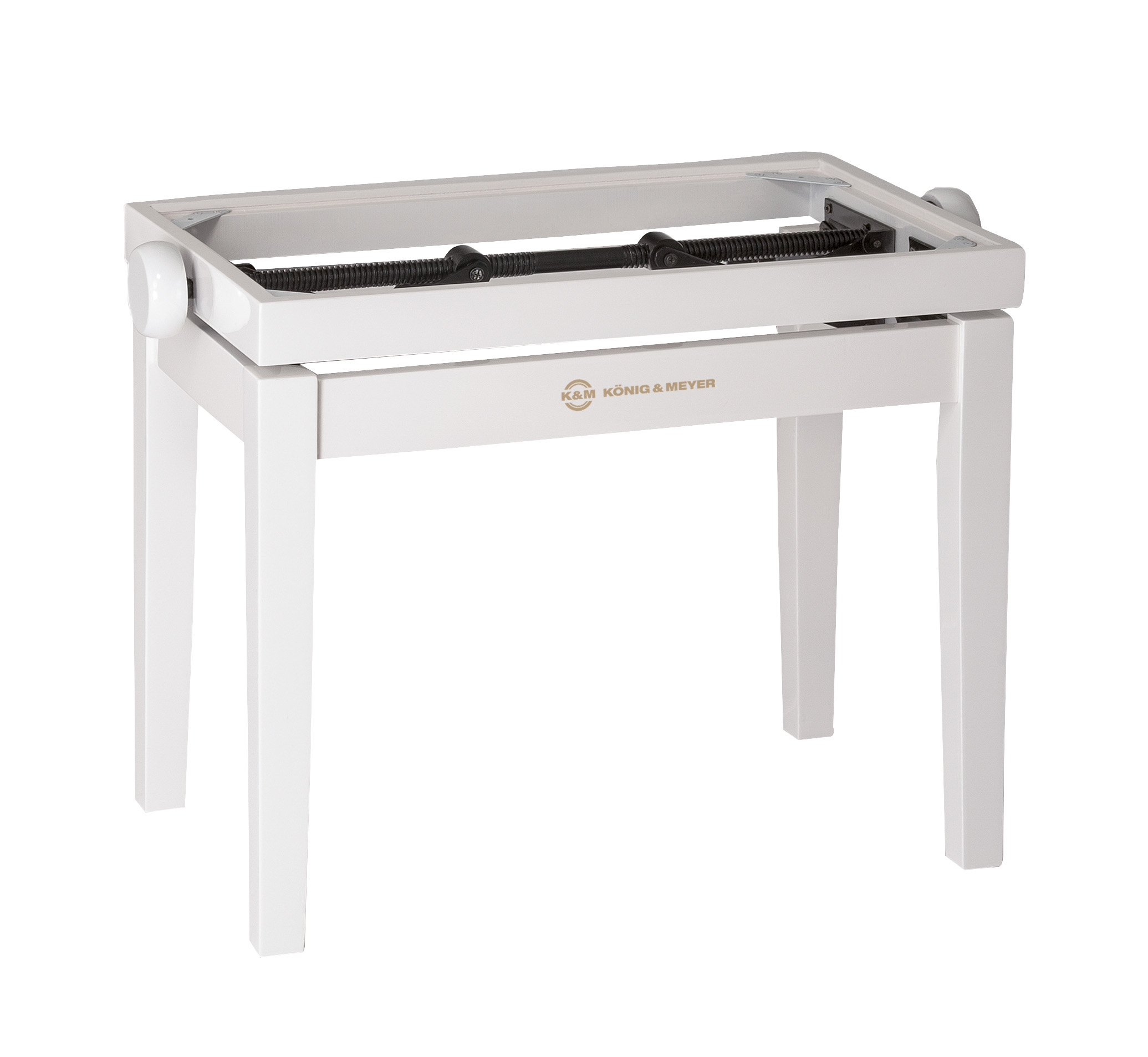 K&M 13711 Piano bench lower part white polished K&M 13711 Piano bench lower part white polished
