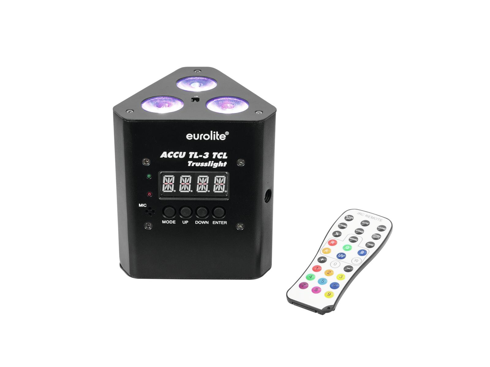 EUROLITE Set 4x AKKU TL-3 TCL QuickDMX + Soft-Bag – Bild 2