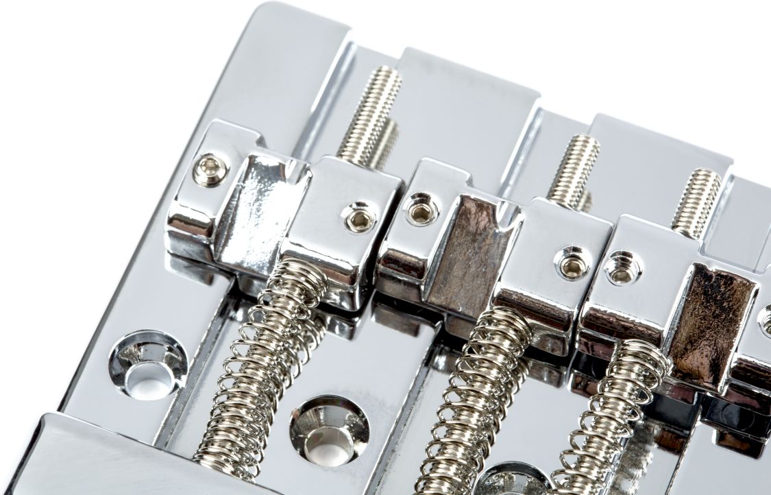 Fender Parts HiMass 4-String Bass Bridge Assembly With Brass Saddles