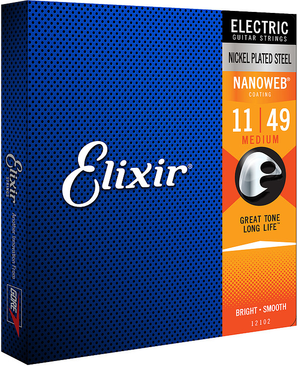 Elixir NanoWeb 12102 Medium 011-049 E-Gitarren Saiten