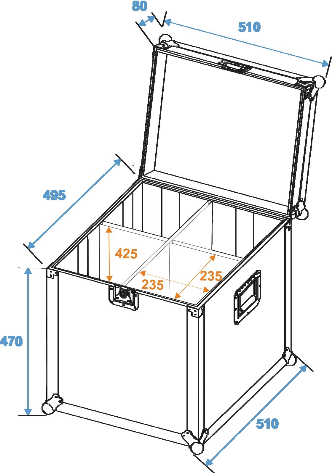 ROADINGER Flightcase 4x PAR-64 Spot lang – Bild 2