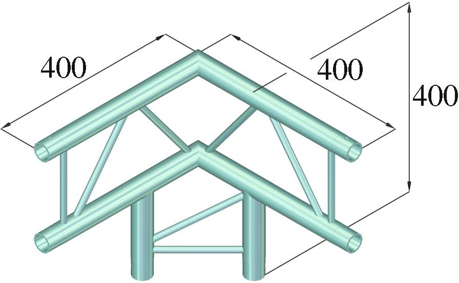 Alutruss DECOLOCK DQ2-PAL31V 3-Weg Ecke 90° – Bild 3