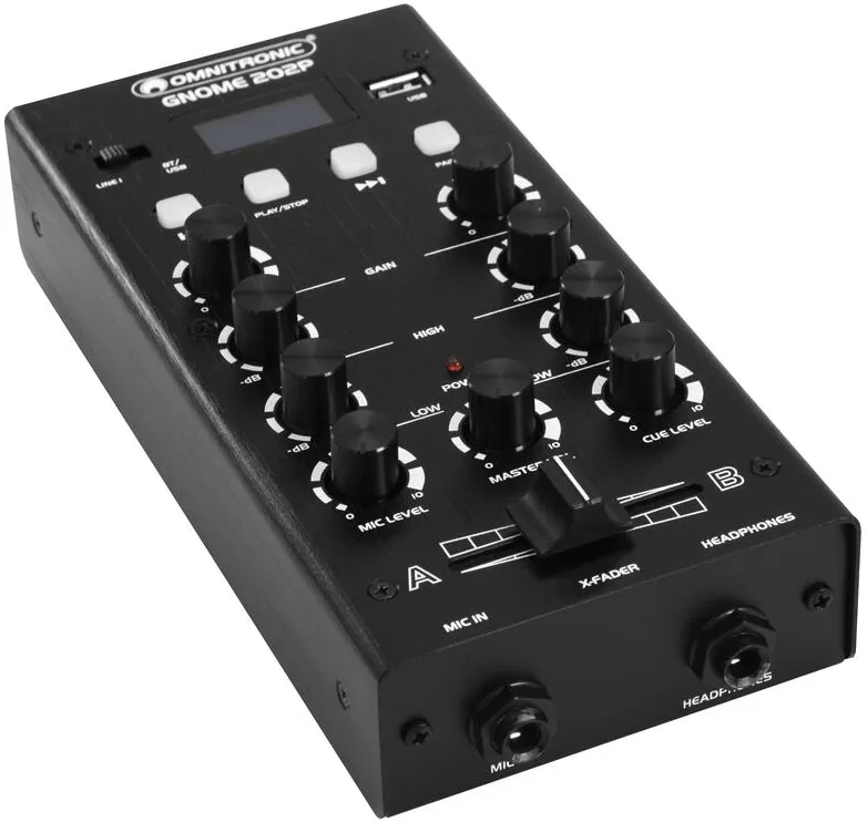 Omnitronic GNOME-202P Mini-Mixer schwarz – Bild 2