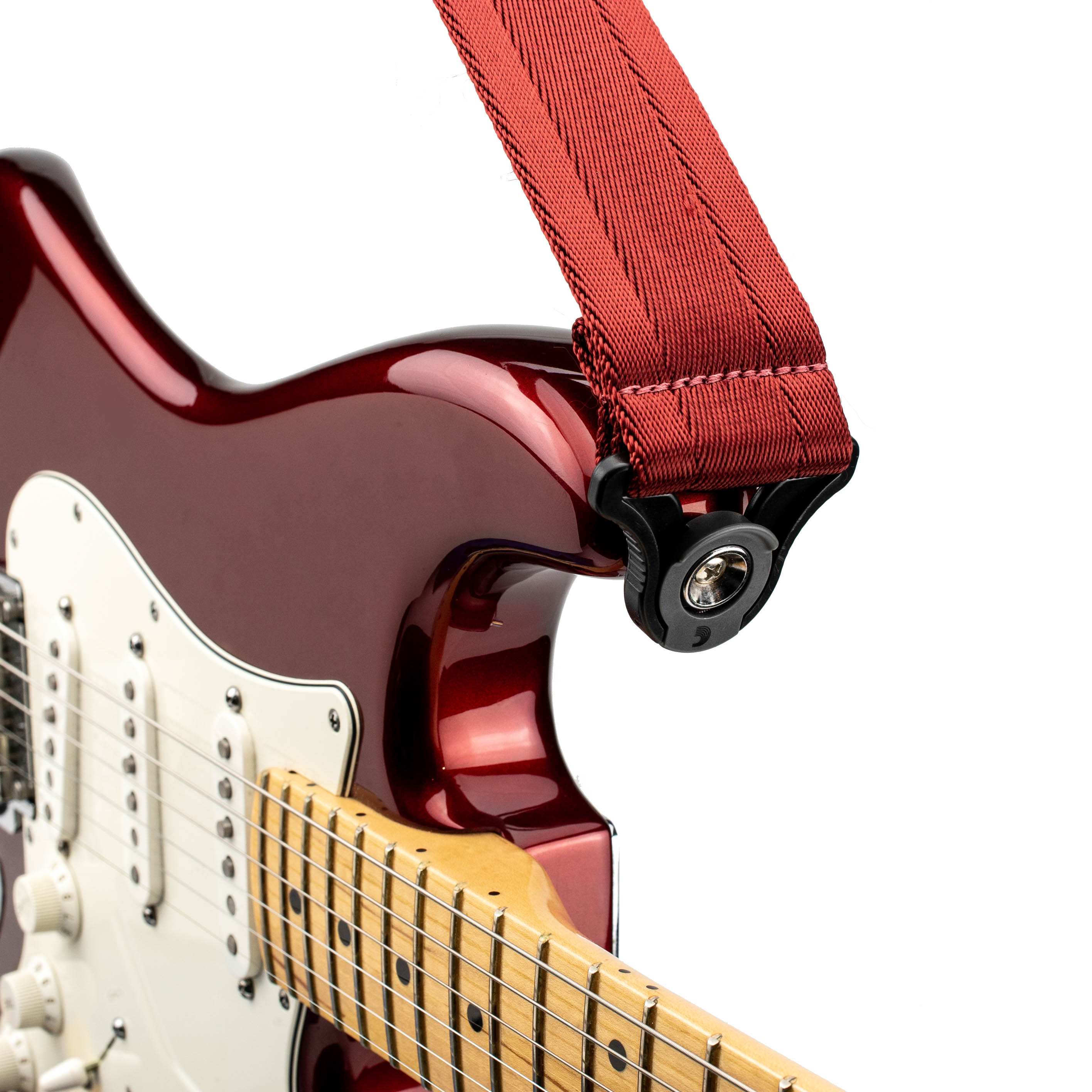 D Addario Auto Lock Guitar Strap Blood Red – Bild 4