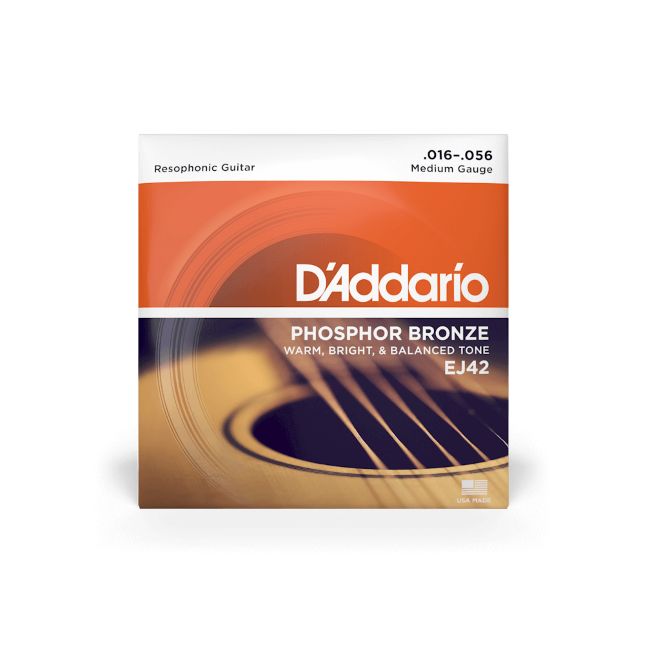 D Addario EJ 42 016-056 Resophonic Phosphor Bronze