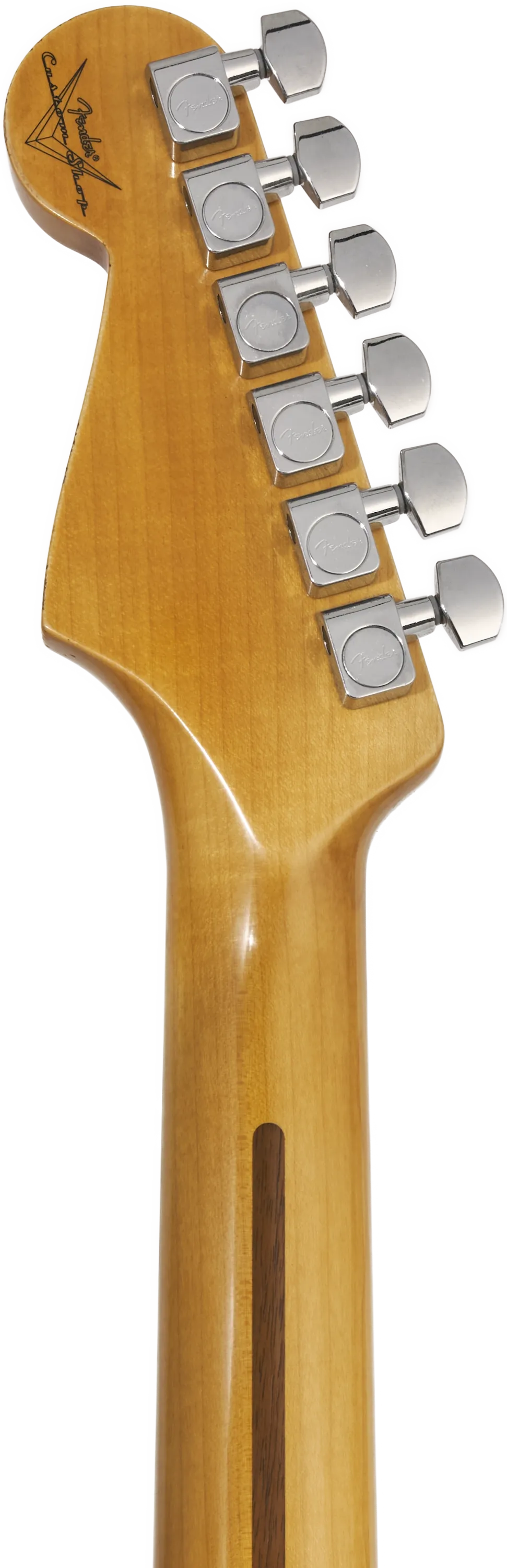 Fender Custom Shop Deluxe HB S-1 Strat Relic Vintage White – Bild 6