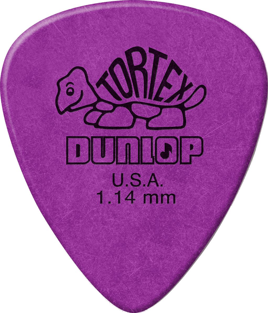 Dunlop Tortex Plektren 1,14mm lila 418P114 12er Pack – Bild 3