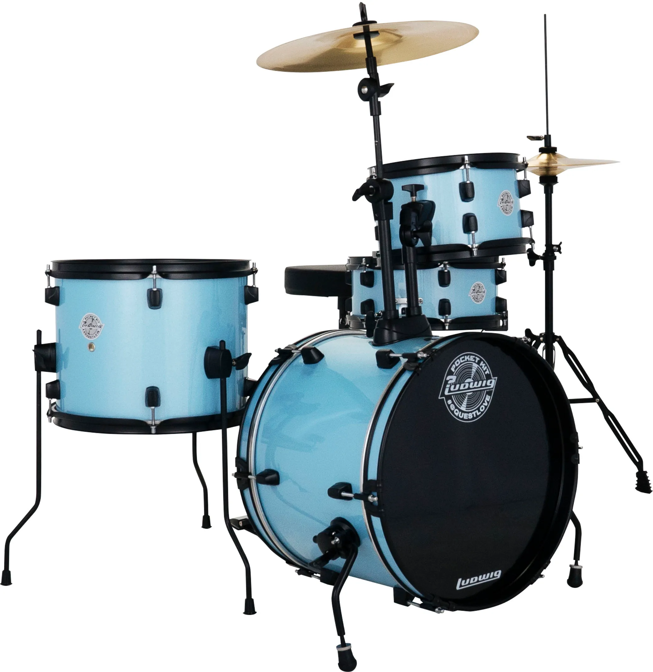 Ludwig LC178X0C8DIR Pocket Kit Crystal Blue Sparkle