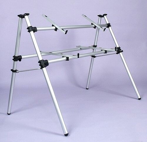 Jaspers 2D-120B 2-fold keyboard stand -silver- Jaspers 2D-120B 2-fold keyboard stand -silver-