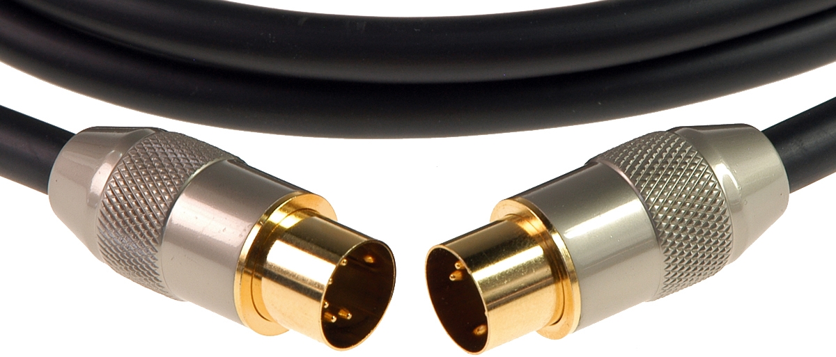 Klotz MIDM-010 Midikabel 1,0m Metallstecker, schwarz – Bild 2