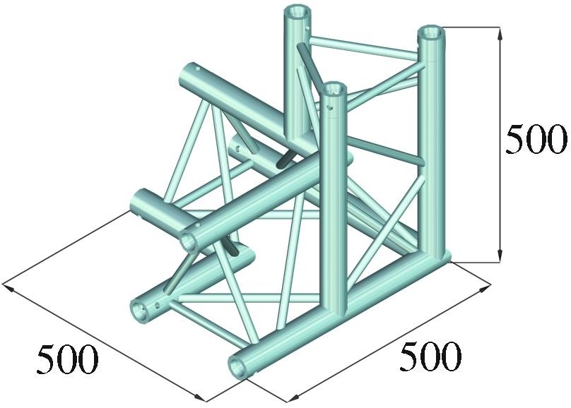 Alutruss TRILOCK 6082AL-34 3-Weg-Ecke \/ links – Bild 2