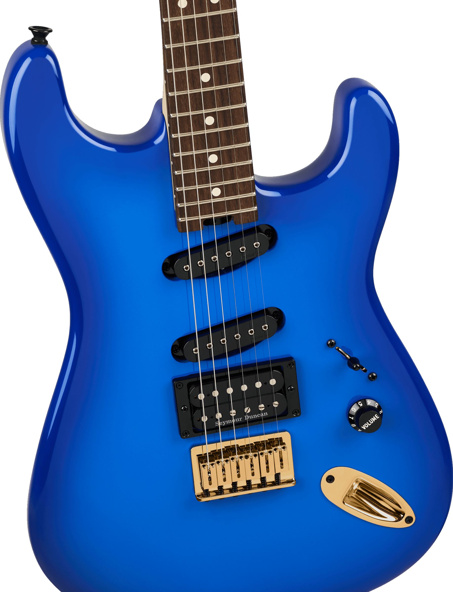 Charvel Jake E Lee Signature Pro-Mod San-Dimas HSS HT Blue Burst – Bild 4