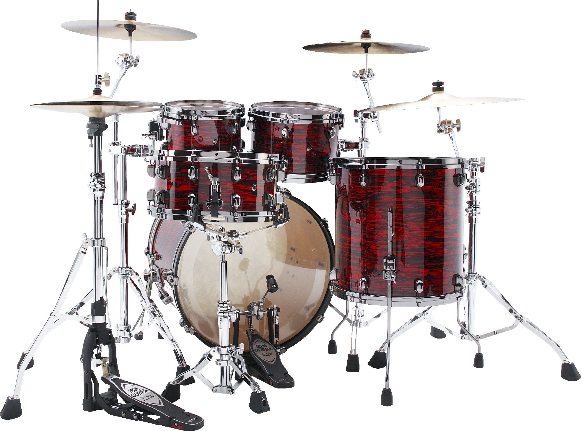 Tama MR42TZBNS-ROY  Starclassic Maple Shell Set 4tlg. - Red Oyster/Black Nickel – Bild 2