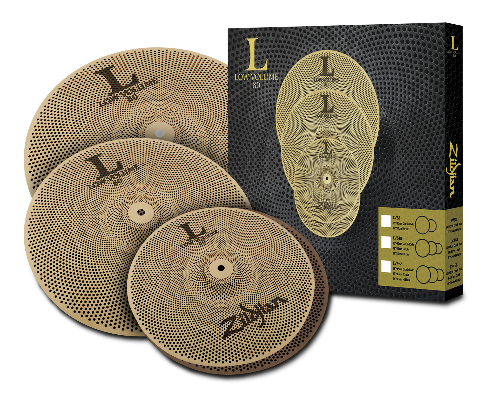 Zildjian L80 Low Volume 468 Cymbal Set