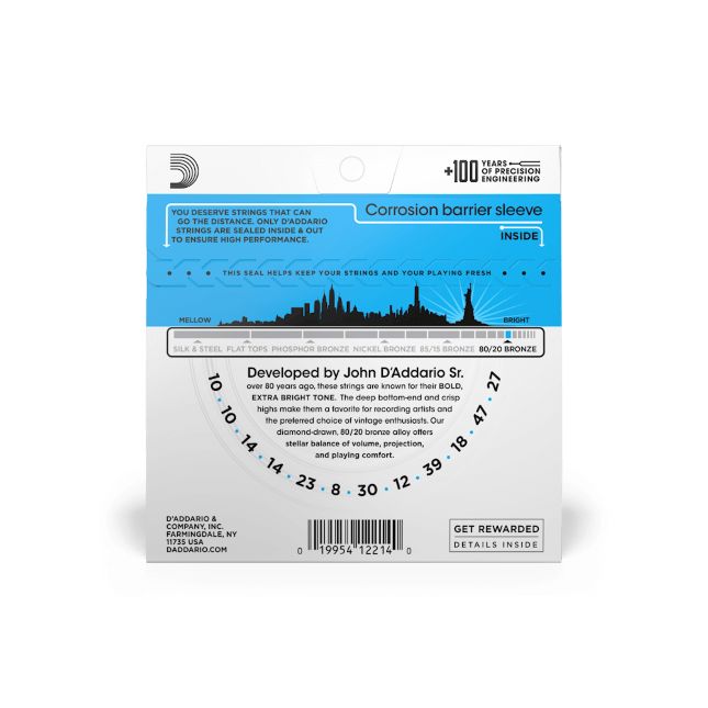 D Addario EJ 36 010-047 Bronze 80/20 Set 12-String – Bild 2
