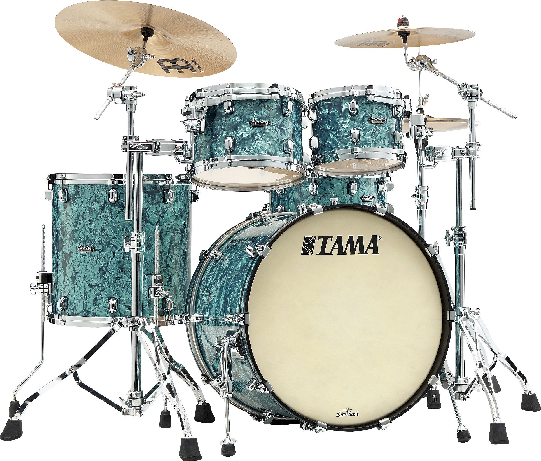 Tama MR42TZS-TQP Starclassic Maple Shell Set 4tlg. - Turquoise Pearl/Chrome – Bild 3