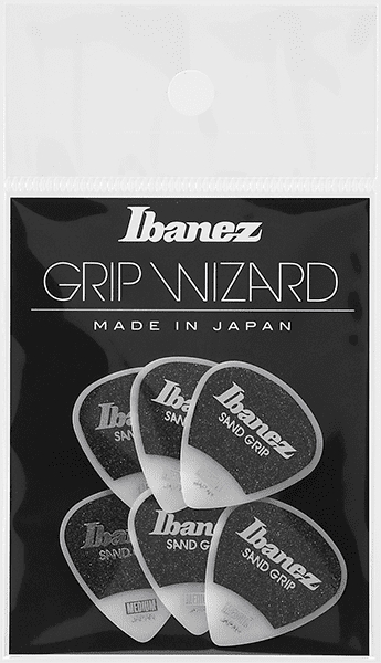 Ibanez Plektren Grip Wizard Japan White 0,8mm 6er Pack – Bild 3