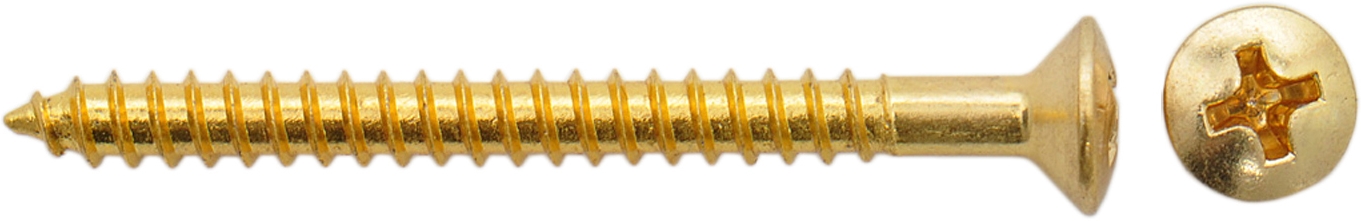 Göldo Schraube Halsbefestigung 4,2x45mm gold