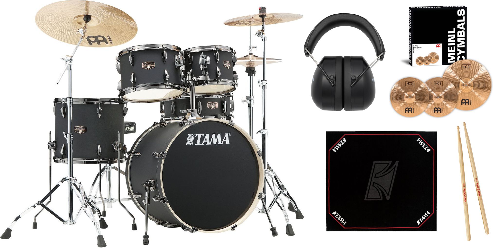 Tama Imperialstar Bundle - Blacked Out Black 20"