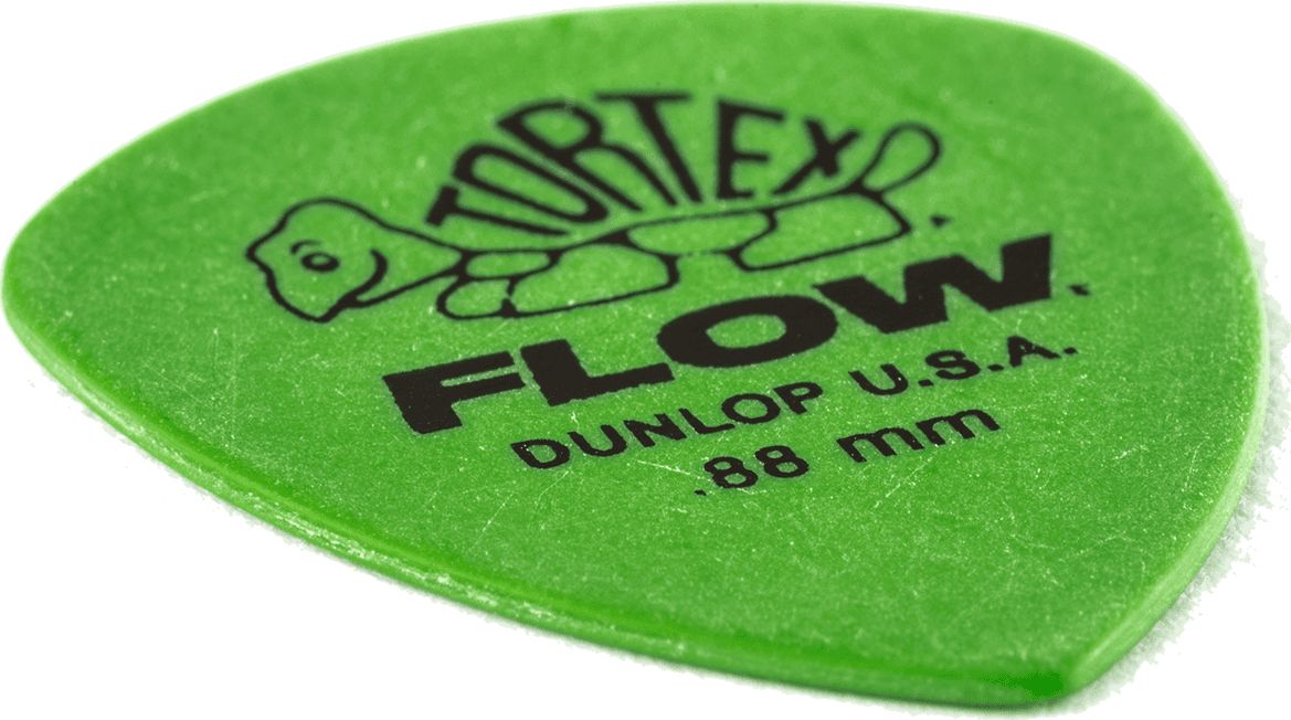 Dunlop Tortex Flow Plektren Standard 0,88mm grün 558P088 12er Pack – Bild 4