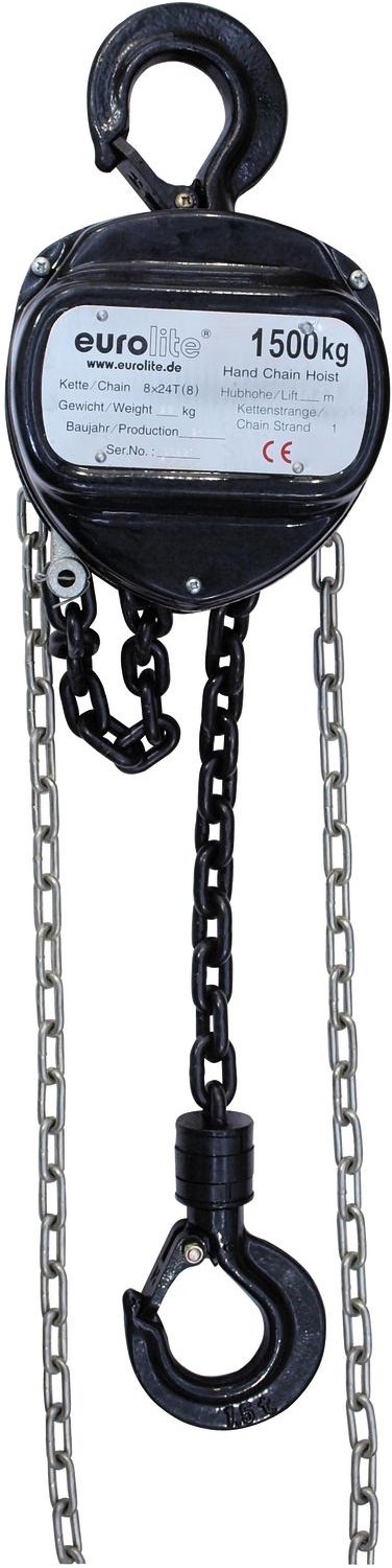 Eurolite chain hoist 10M/1.5T black Eurolite chain hoist 10M/1.5T black