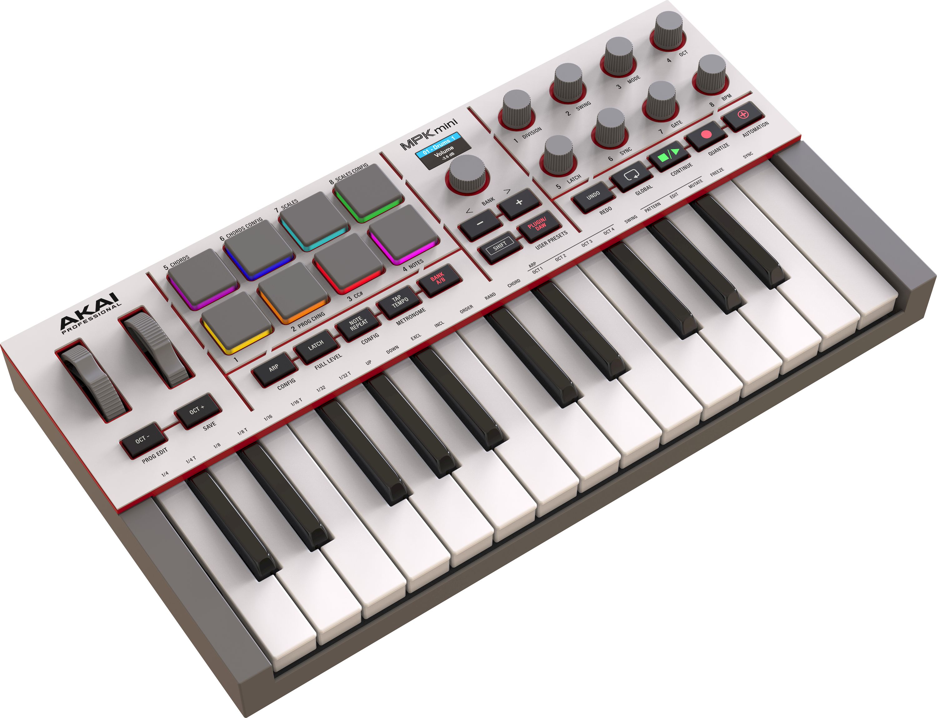 Akai MPK MINI 4 W USB-MIDI-Keyboard (Retoure) – Bild 2