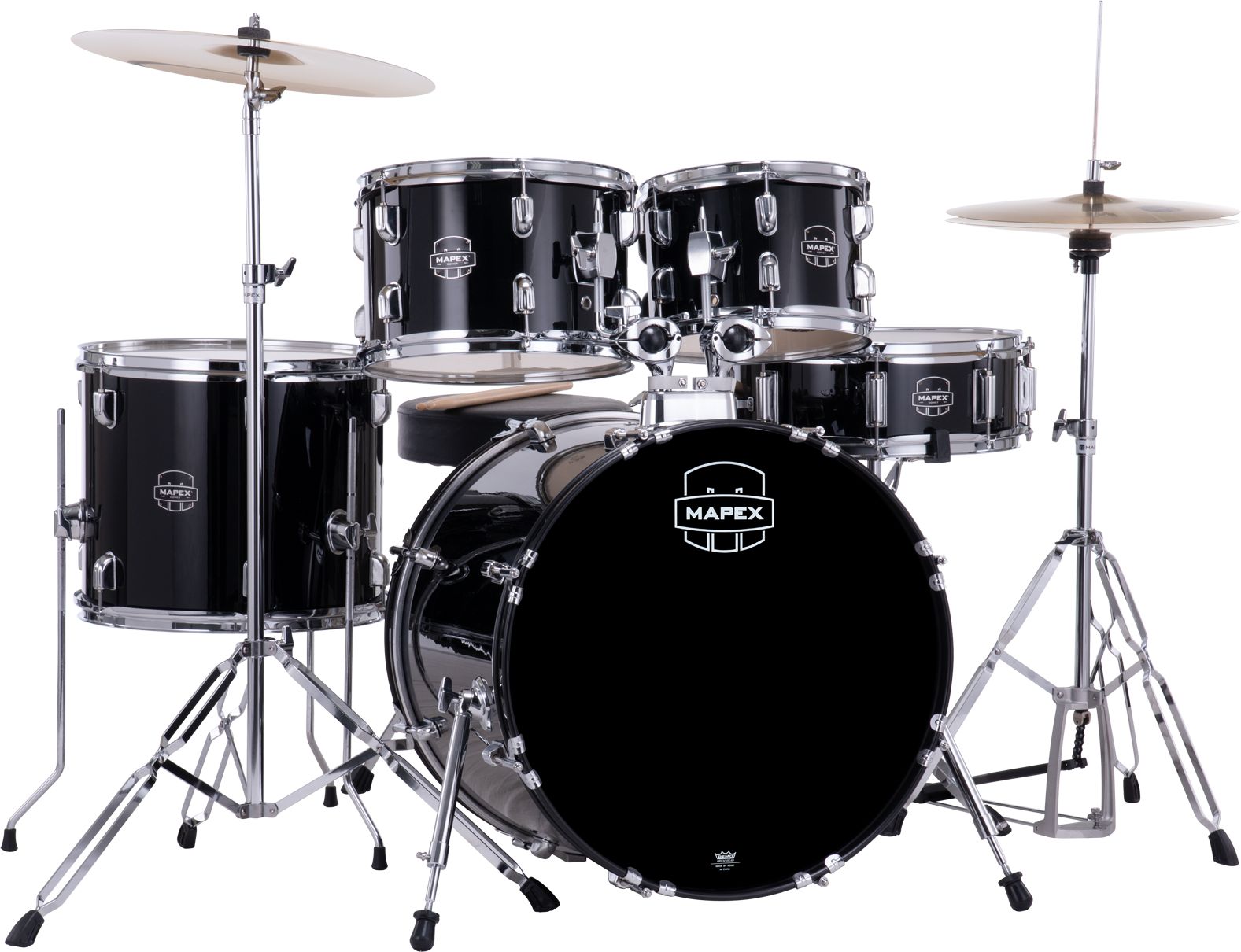 Mapex MXCM5044FTCDK Comet Fusion Set - Dark Black 20"