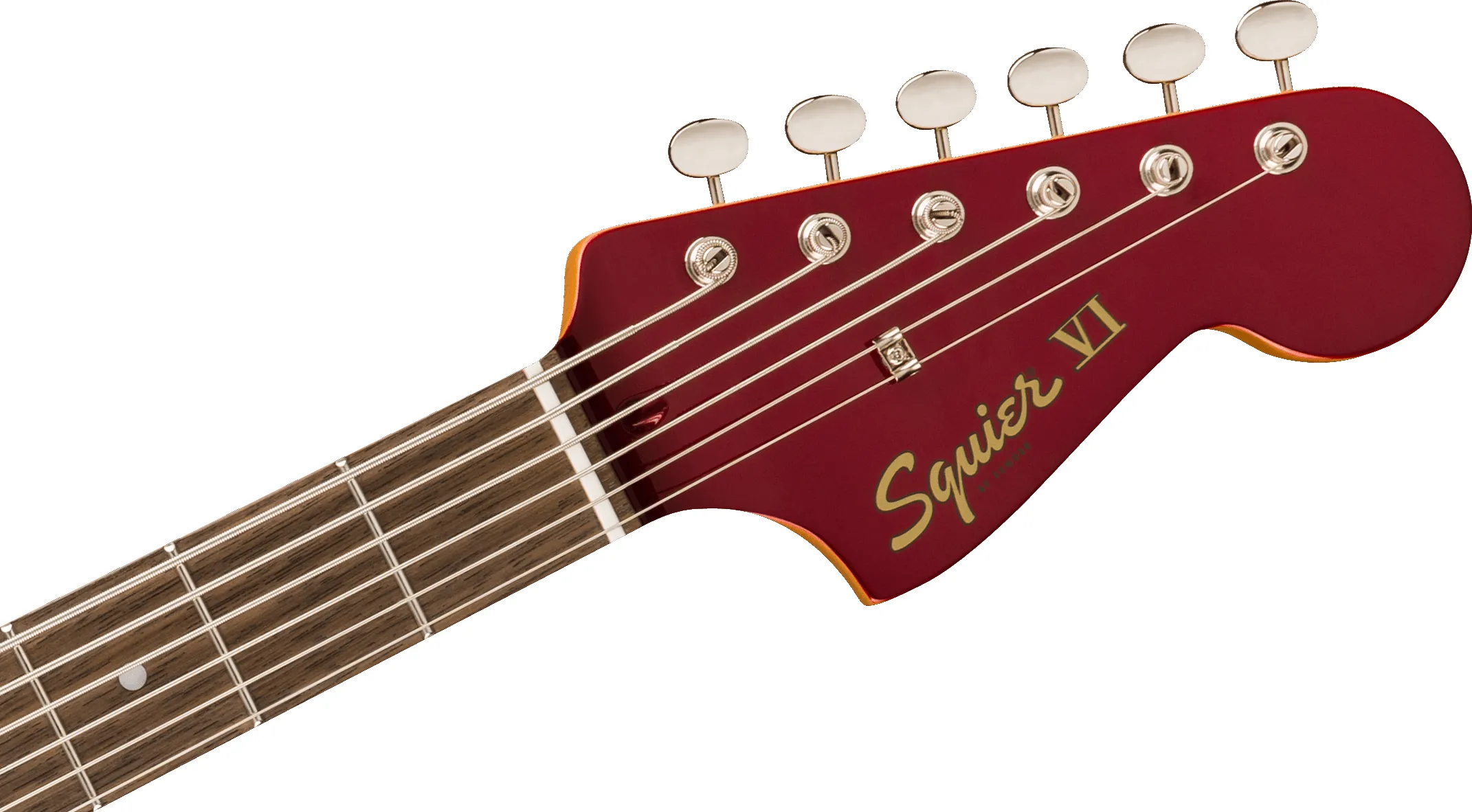 Fender Squier Classic Vibe FSR Bass VI Candy Apple Red Matching Headstock – Bild 4