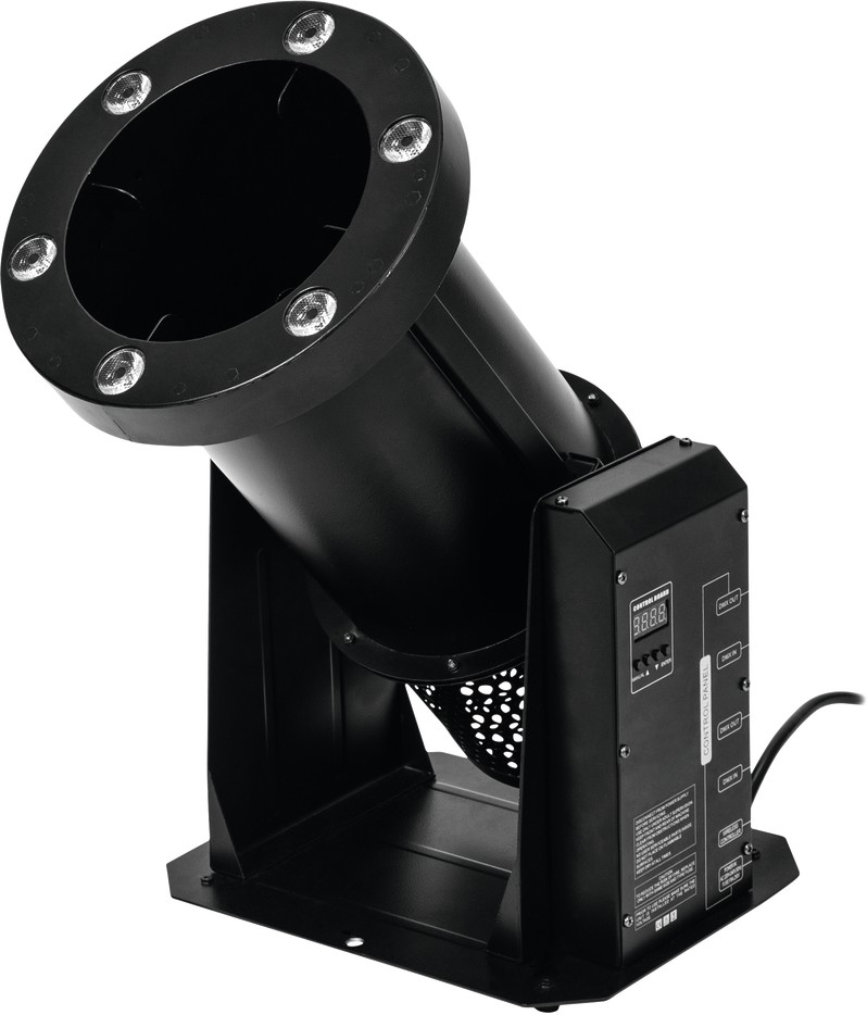 Eurolite LED Confetti Storm DMX-Konfettikanone mit LED-Beleuchtung und Funkfernbedienung