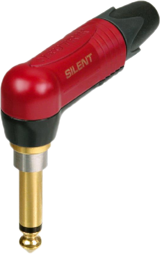 Neutrik NP 2RX-AU-SILENT Klinkenst. Winkel mono 6,3mm schw.