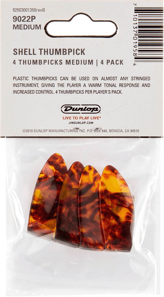 Dunlop Thumbpicks M shell 9022P 4er Pack – Bild 2