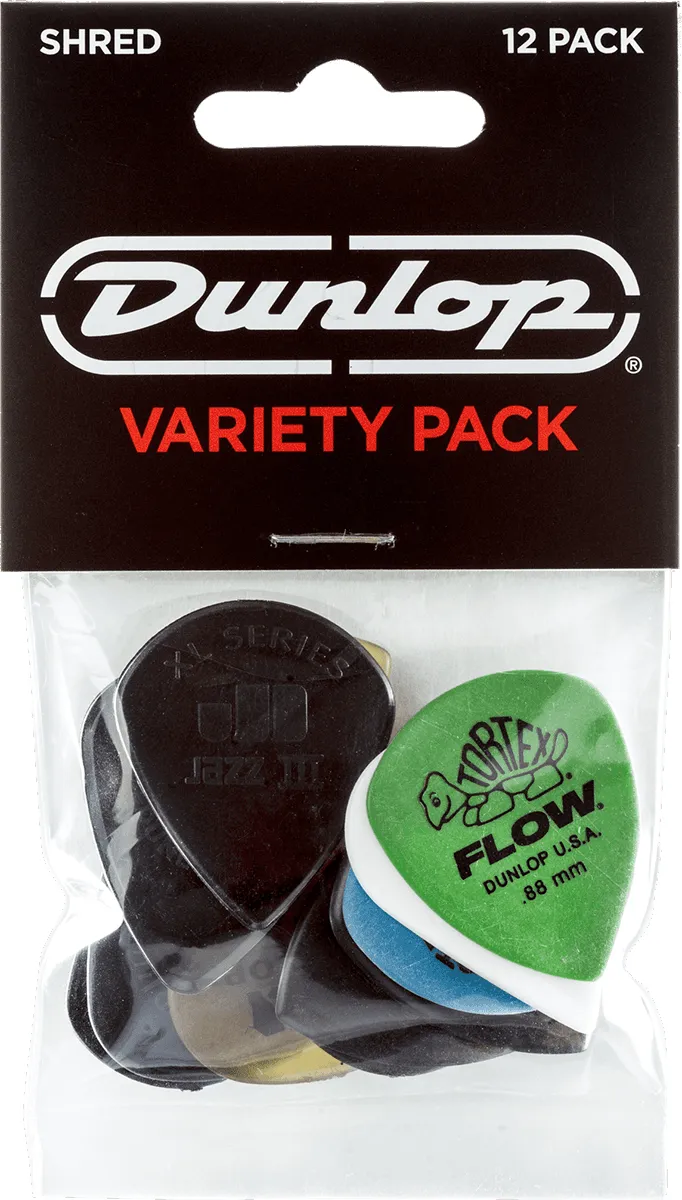 Dunlop Variety Pack Plektren Shred Player's 12er Pack