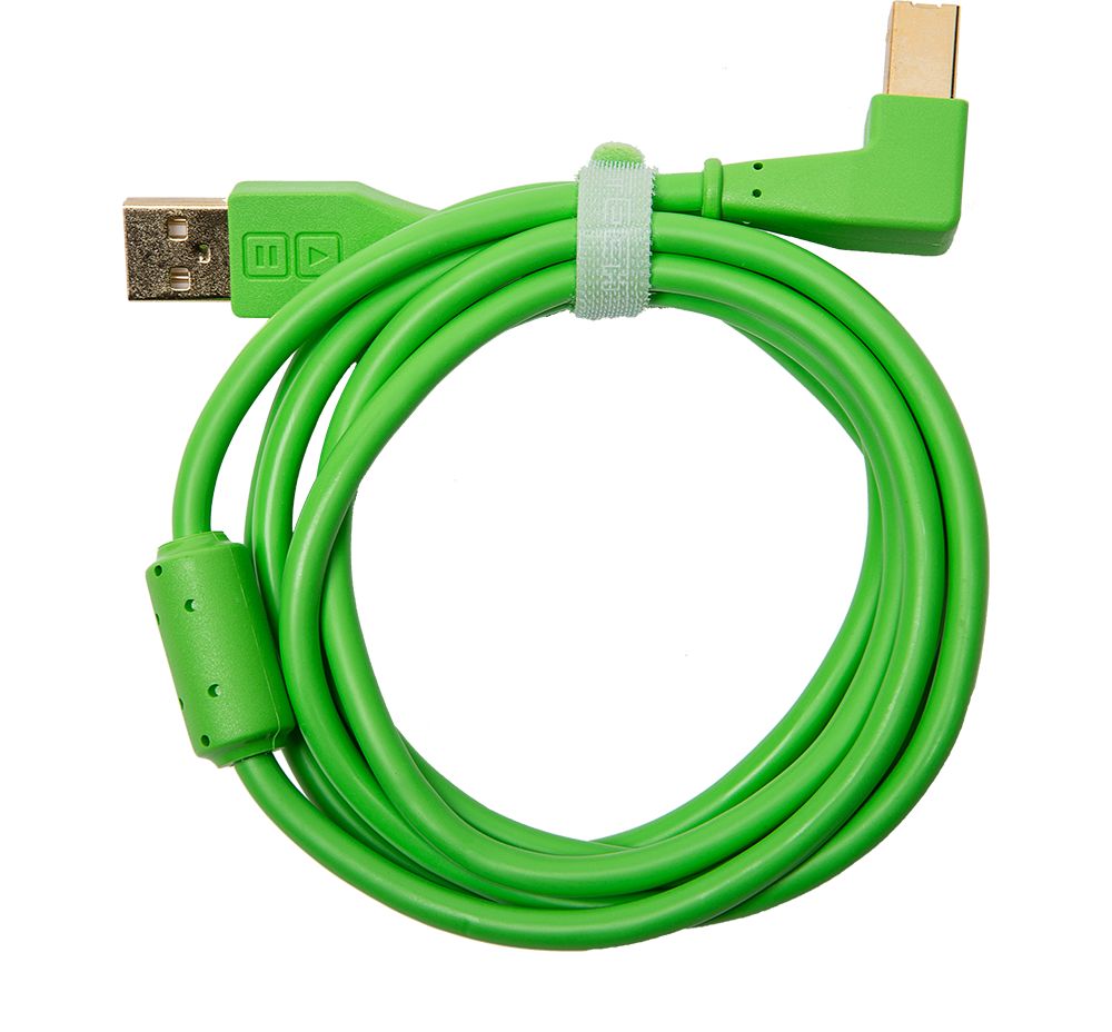 DJ TechTools USB Chroma Cable green angled (approx. 1.5m)