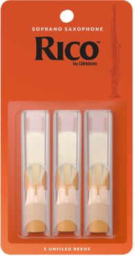 DAddario Woodwinds Rico Soprano Sax 2.5 - 3-Pack