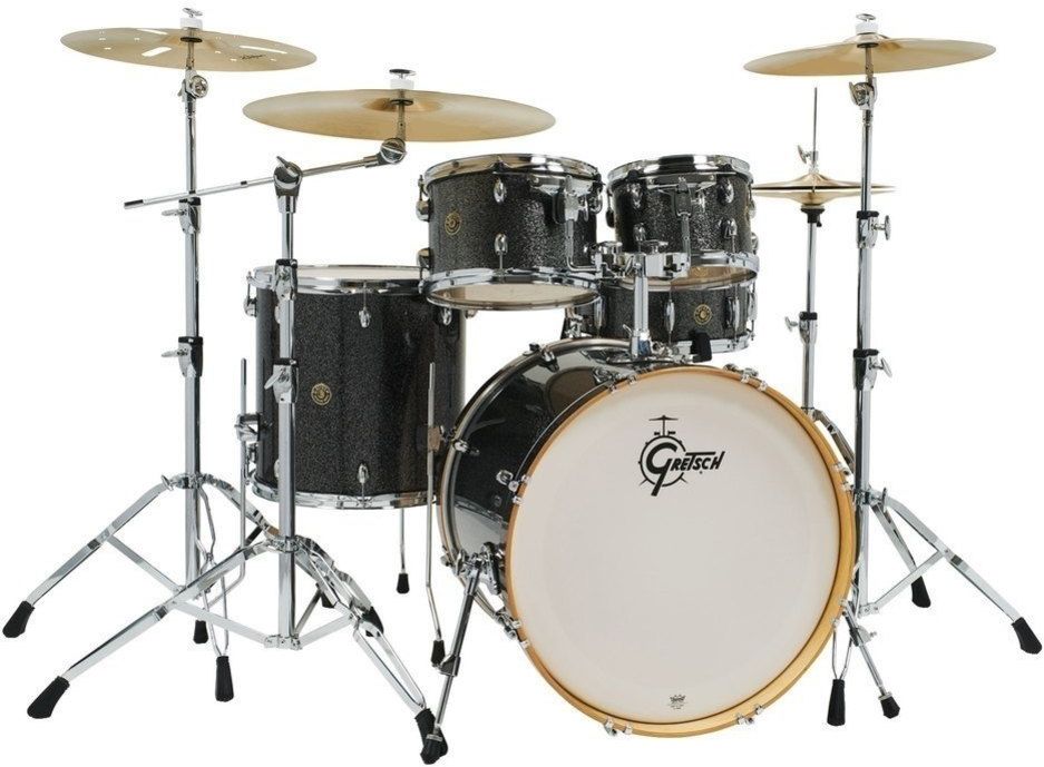 Gretsch GR804.076 Catalina Maple Shell Pack - Black Stardust (10"/12"/16"/22"/14"x6")