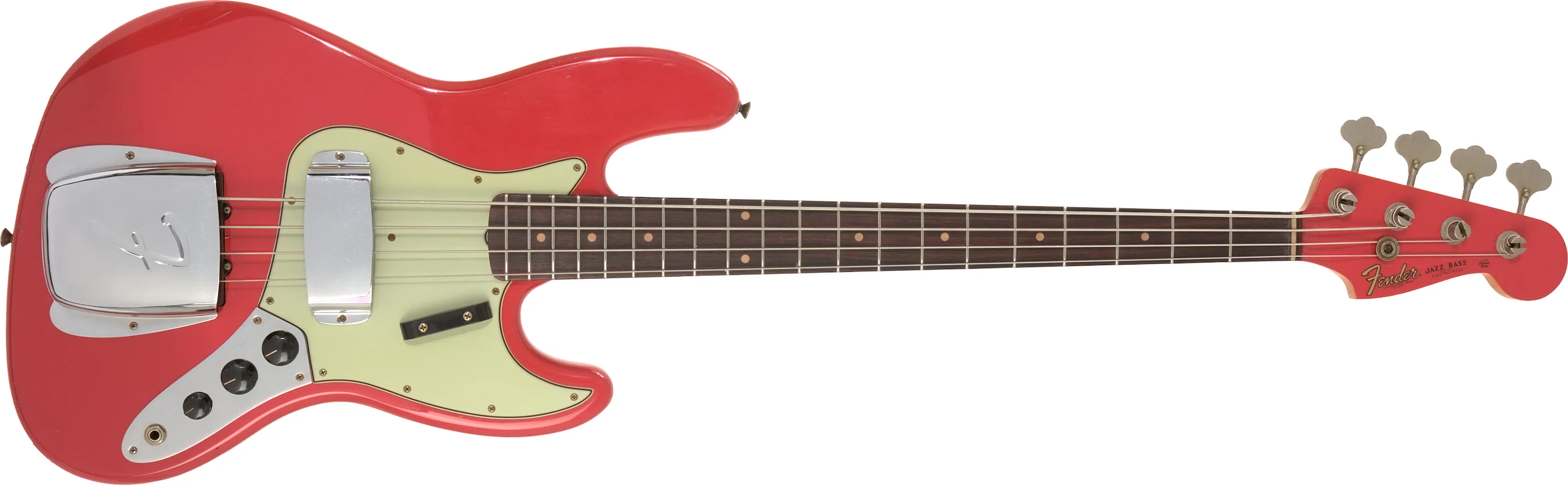 Fender Custom Shop 1963 Jazz Bass Journeyman Relic Aged Fiesta Red (Gebraucht)