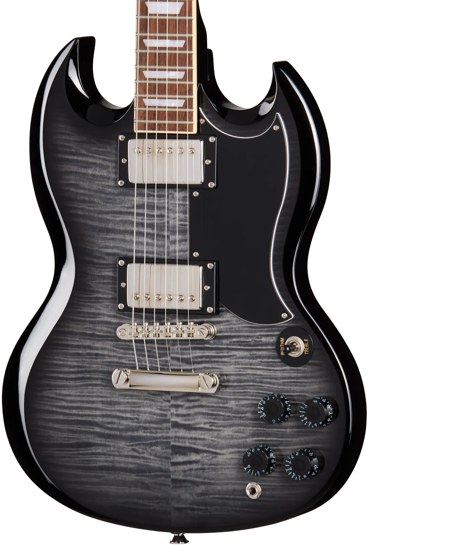 Epiphone SG Tribute Plus Ebony Burst – Bild 3