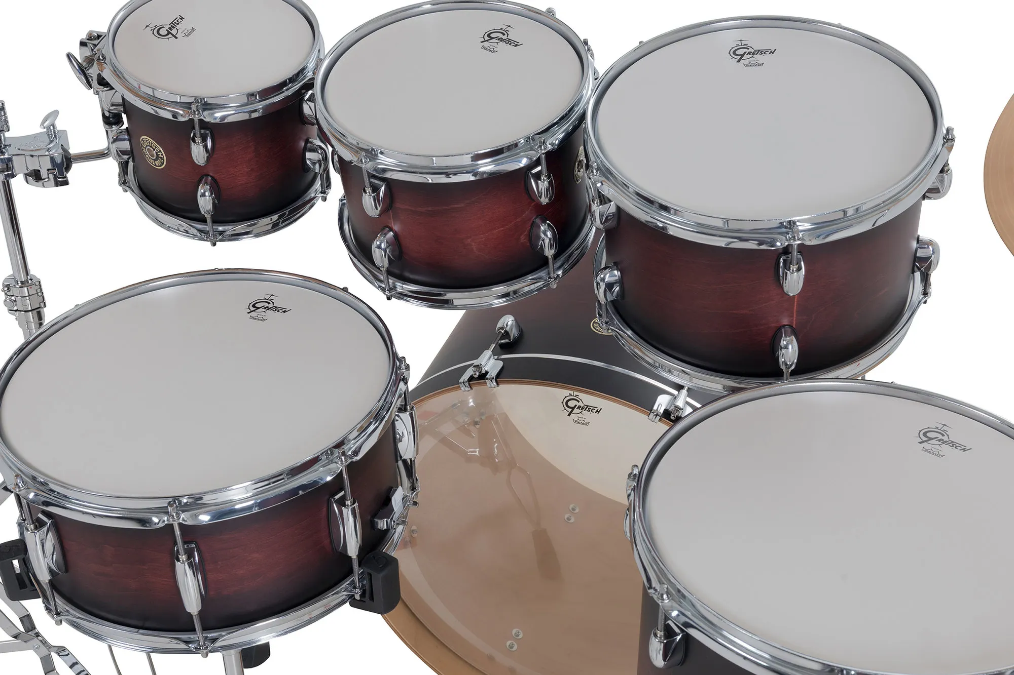 Gretsch GR815.040 Catalina Maple Shell Pack - Satin Deep Cherry Burst (8"/10"/12"/14"/16"/22"/14"x6,5") – Bild 10