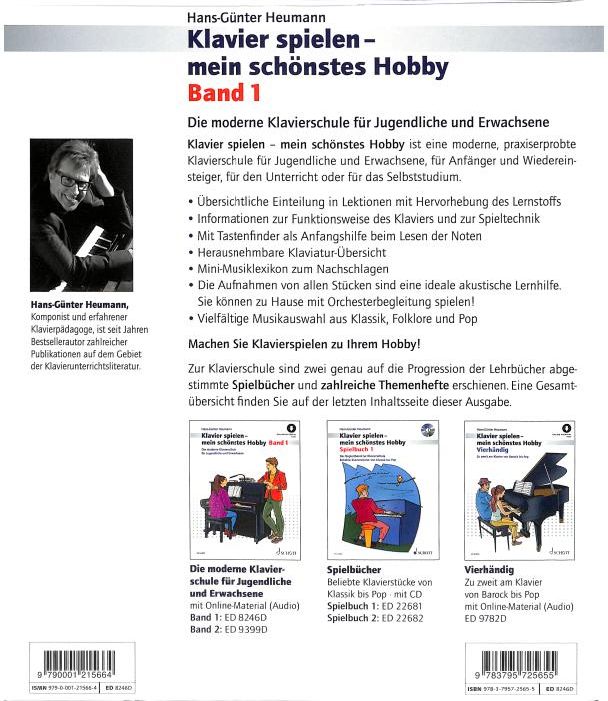 Schott Klavier Spielen Hobby 1 Klavierschule