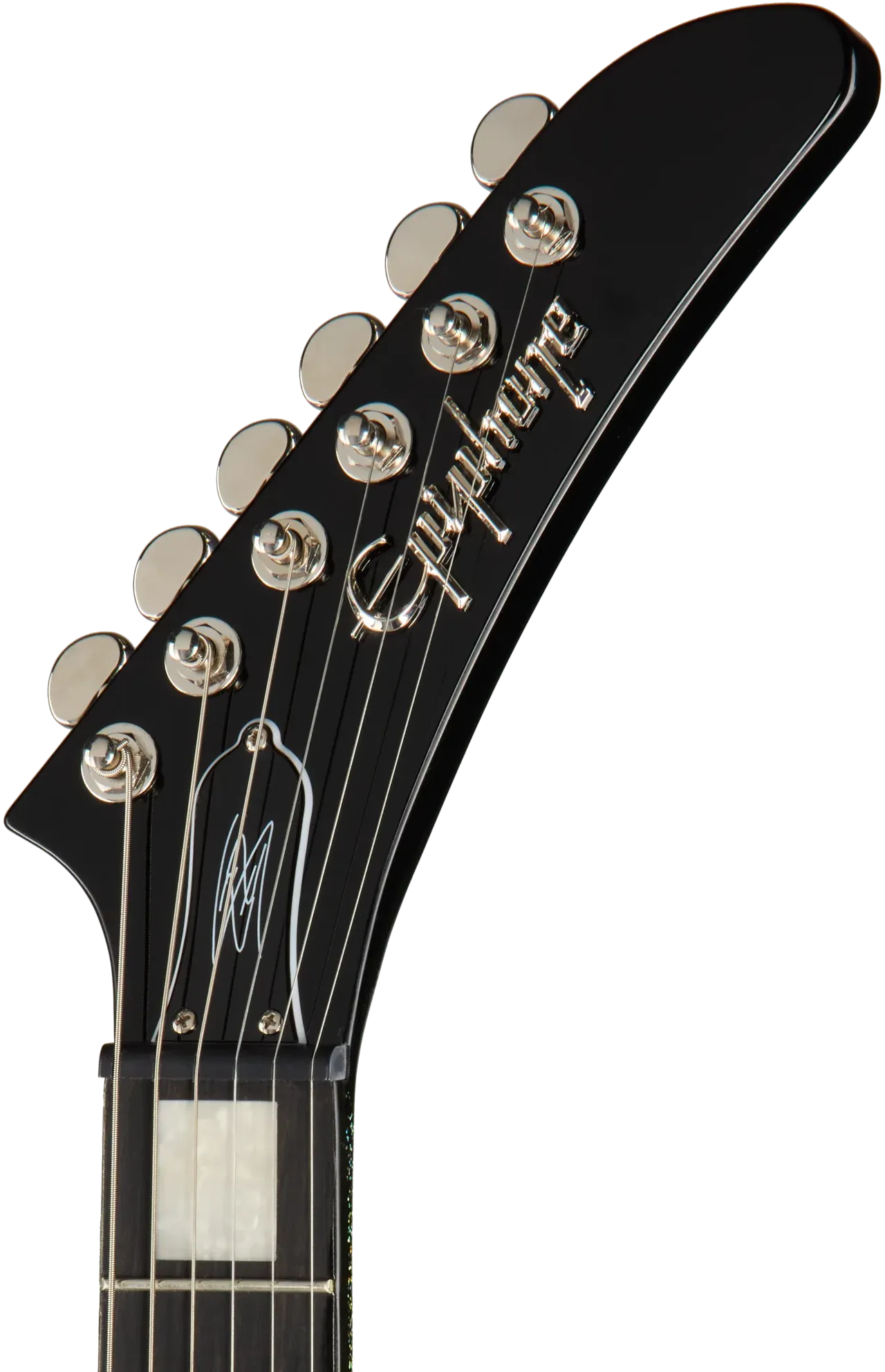 Epiphone Explorer Custom Lzzy Hale Black Diamond Holographic Sparkle – Bild 7