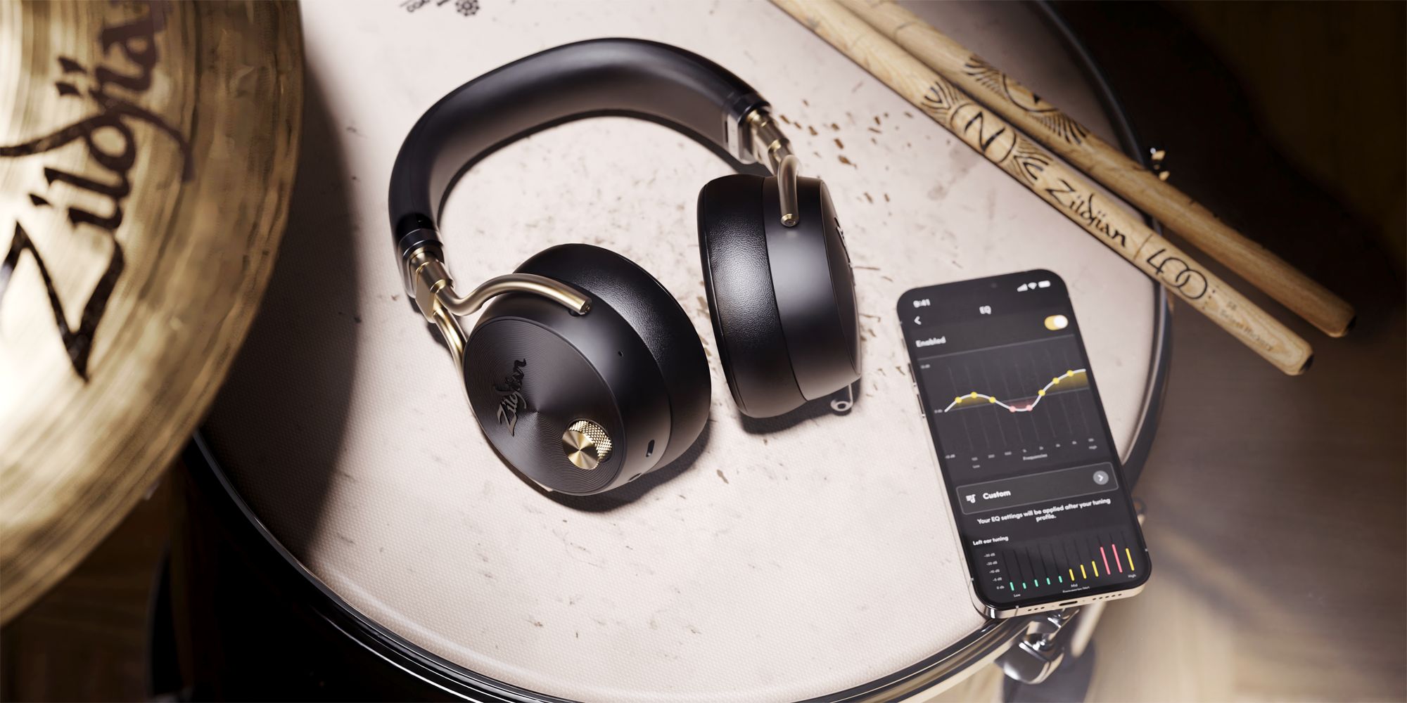 Zildjian ZIZXHP0012  Alchem-E Kopfhörer - Schwarz – Bild 8